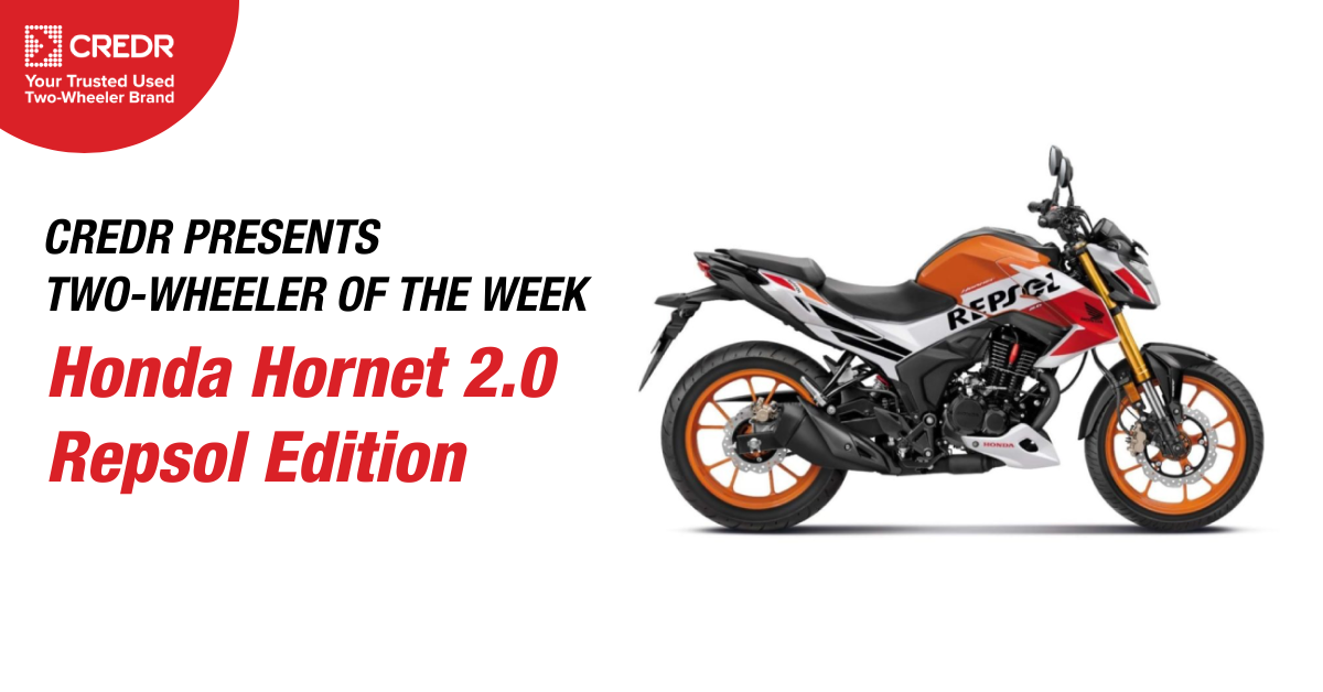 CredR Presents Bike of the Week: Honda Hornet 2.0 Repsol Edition - CredR  Blog